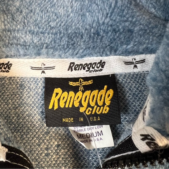 Vintage Coastal Cardigan Sweater Jacket Fleece Zip Up Lighthouse Made in USA Med - Picture 2 of 12